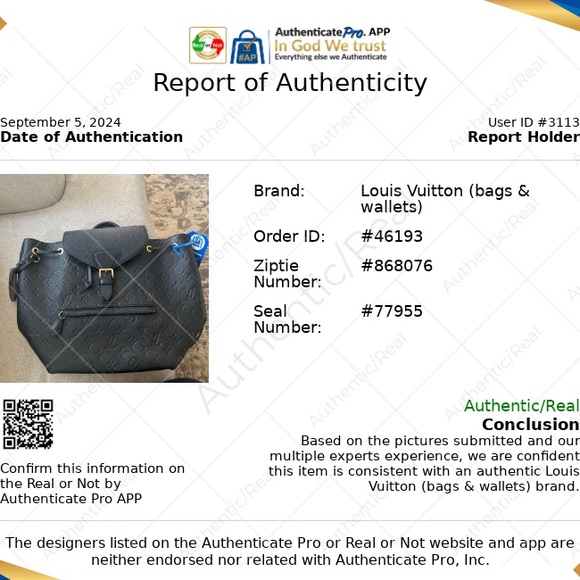 Louis Vuitton Backpack Montsouris Monogram Empreinte Black NM with dust bag - Picture 8 of 9